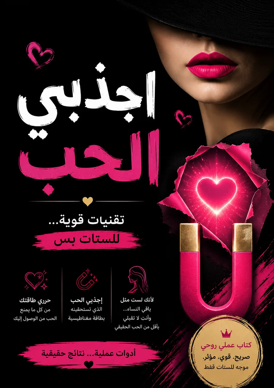 غلاف كتاب اجذبي الحب